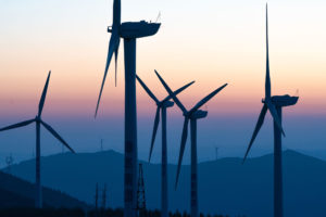 中国河北省的一个风电场，那里的一些旧的清洁能源项目现在被用于碳信用额度。