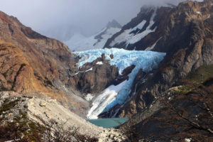 Piedras Blancas冰川在巴塔哥尼亚在圣克鲁斯，阿根廷。