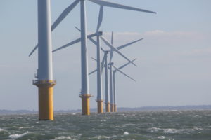 英国Burbo银行项目的风力涡轮机