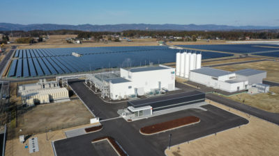 福岛氢能研究领域（FH2R），一种绿色氢气设施，可以在3月份在日本开设每小时1,200平方米的氢气（NM3）。